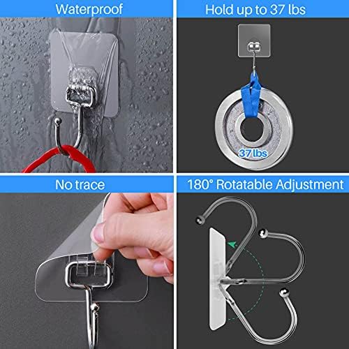 Antimbee All-Purpose Heavy Duty Adhesive Hooks 20-Pack
