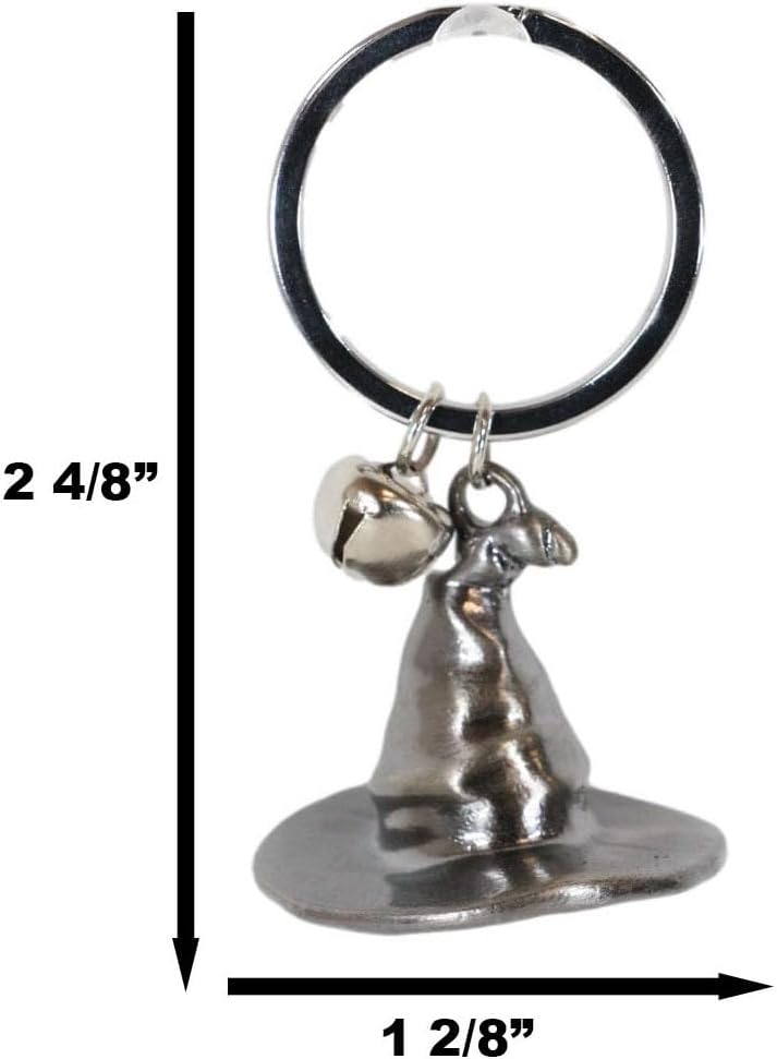 Ebros Gift Set Of 2 Witch Hat Keychains With Bells