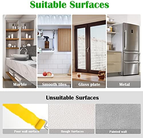 HangerSpace Suction Cup Hooks 8 Pack - 25 Inch Clear for Kitchen Bathroom Shower Wall Window Door