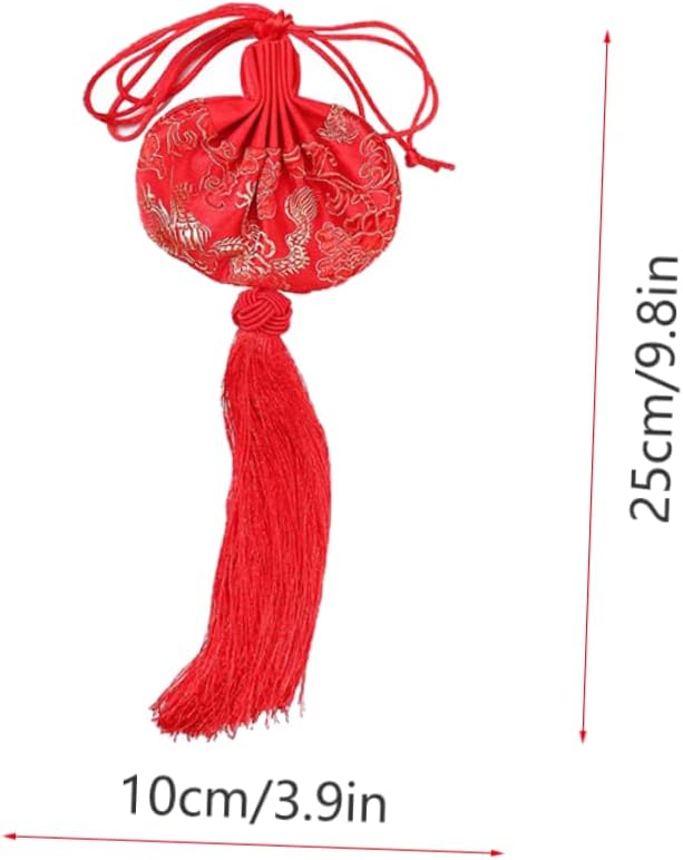 IMIKEYA Decorative Sachet Holder Bag Portable High Grade Chinlon Pouch for Chinese Festivals Holidays Weddings Birthdays