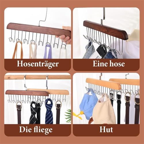2PCS Anti-Slip Multi-Hook Coat Racks with 16 Hooks