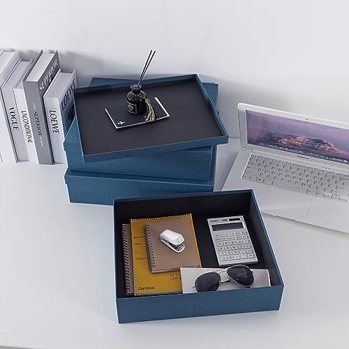 Soul Lane Decorative Storage Boxes Set Navy Blue