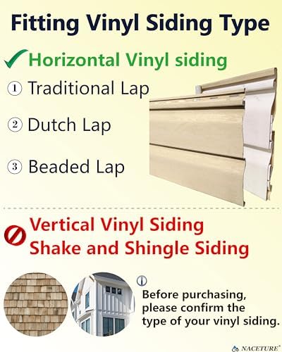 NACETURE Vinyl Siding Hooks 30 Pack Heavy Duty