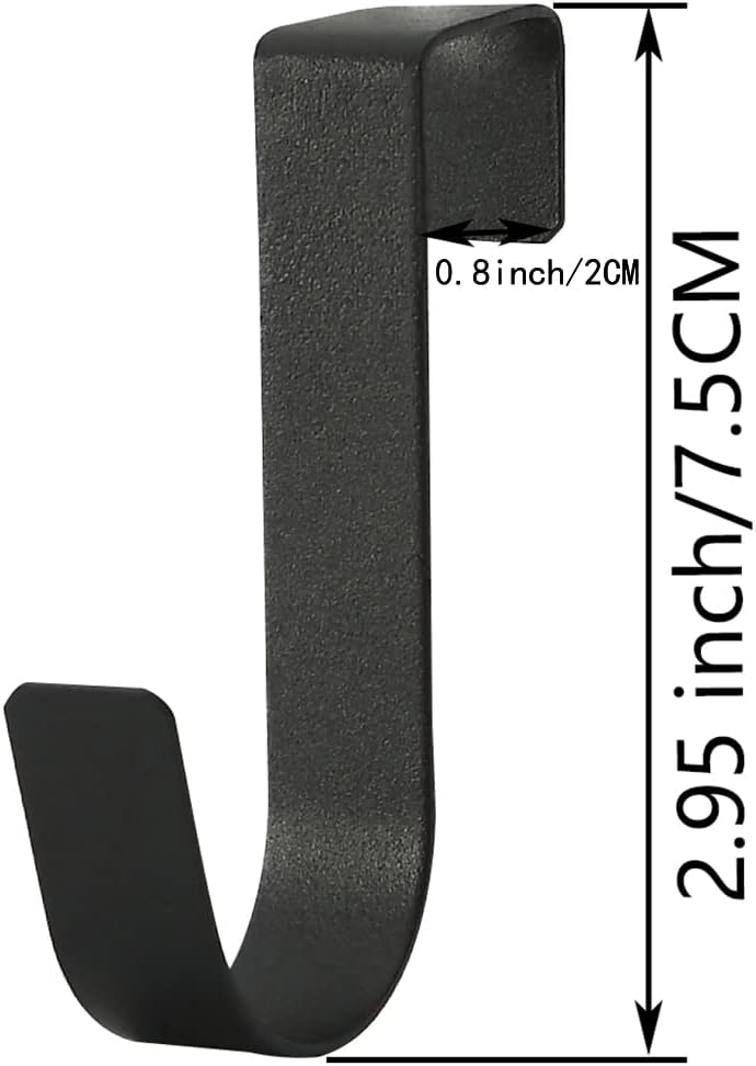 eywlwaar Cabinet Door Hooks 5 Pack Black