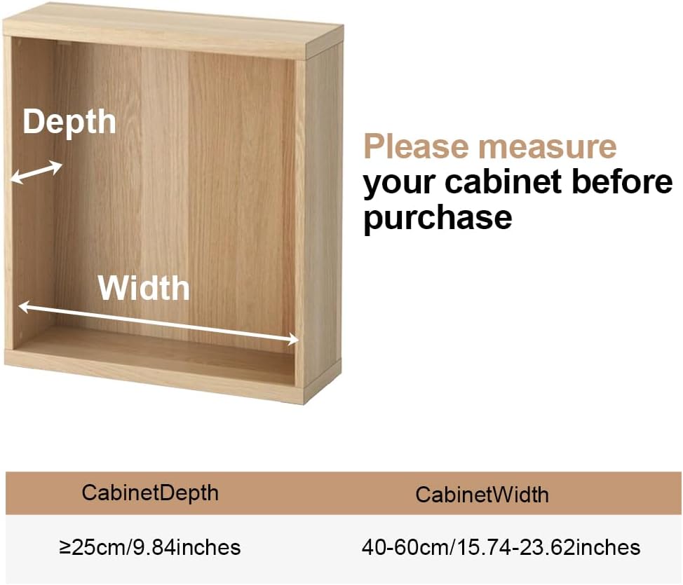 Hershii Adjustable Closet Shelf Rod Organizer 1574-2362 Inches