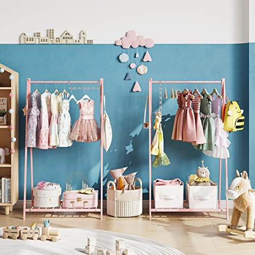 Bestier Kids Clothing Rack - Pink