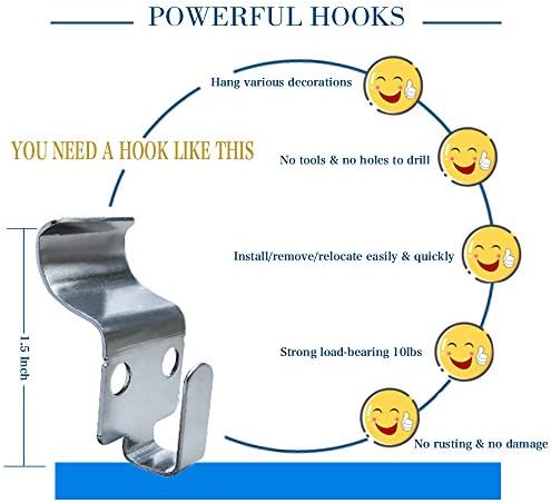 Vinyl Siding Hooks 10 Pack No Drilling 30lbs Capacity