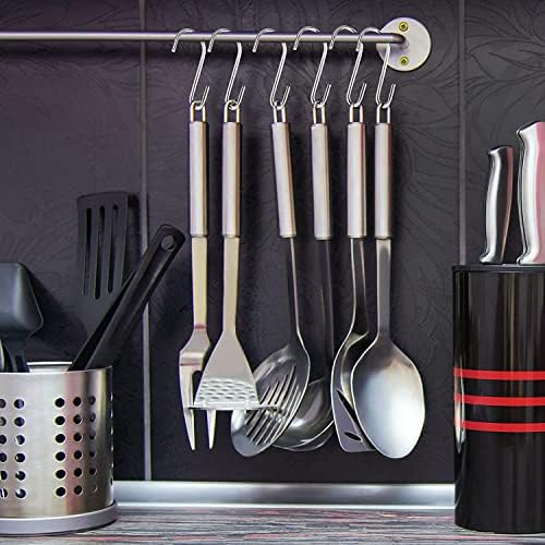 50 Pack Heavy Duty S Shaped Hooks for Kitchenware and Storage