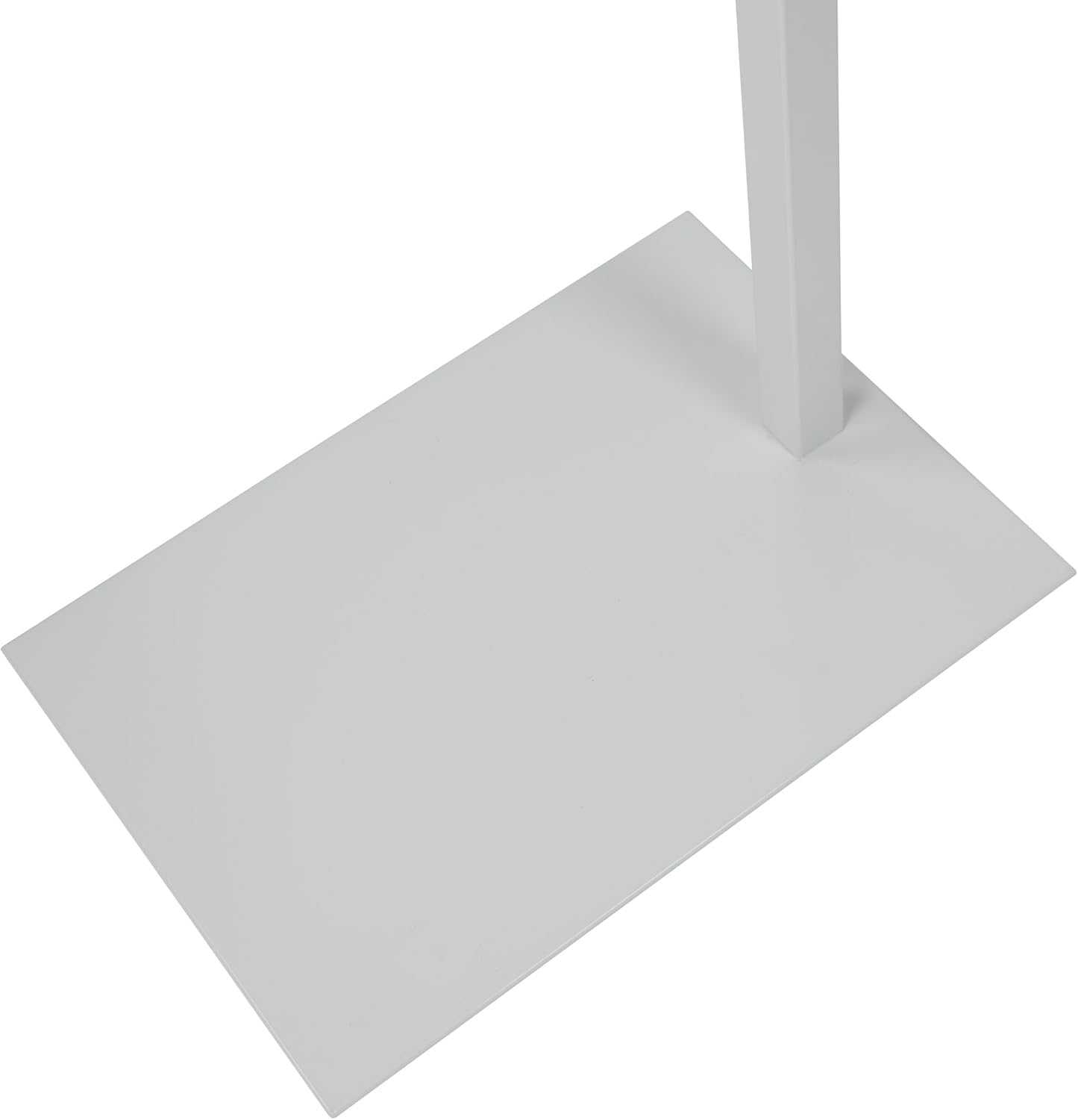SSWBasics Adjustable White Customer Stand Single Arm Clothes Rack