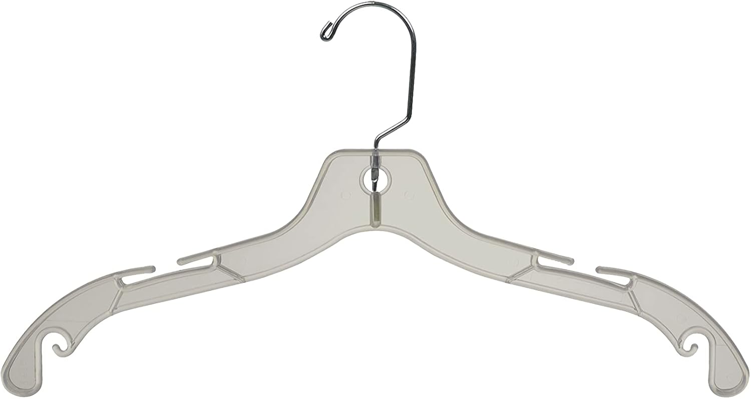 Extra Strong Clear Plastic Hangers With Notches