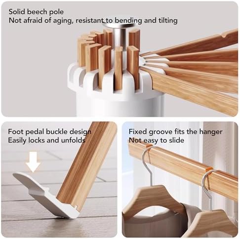 LIENAHU Clothes Drying Rack Tripod Foldable