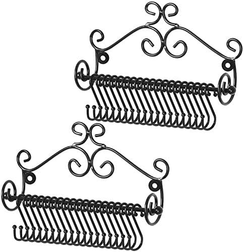 MyGift Set of 2 Wall Mounted Jewelry Organizers