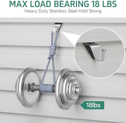 Vinyl Siding Hooks 30 Pack Heavy Duty No Drill Hangers