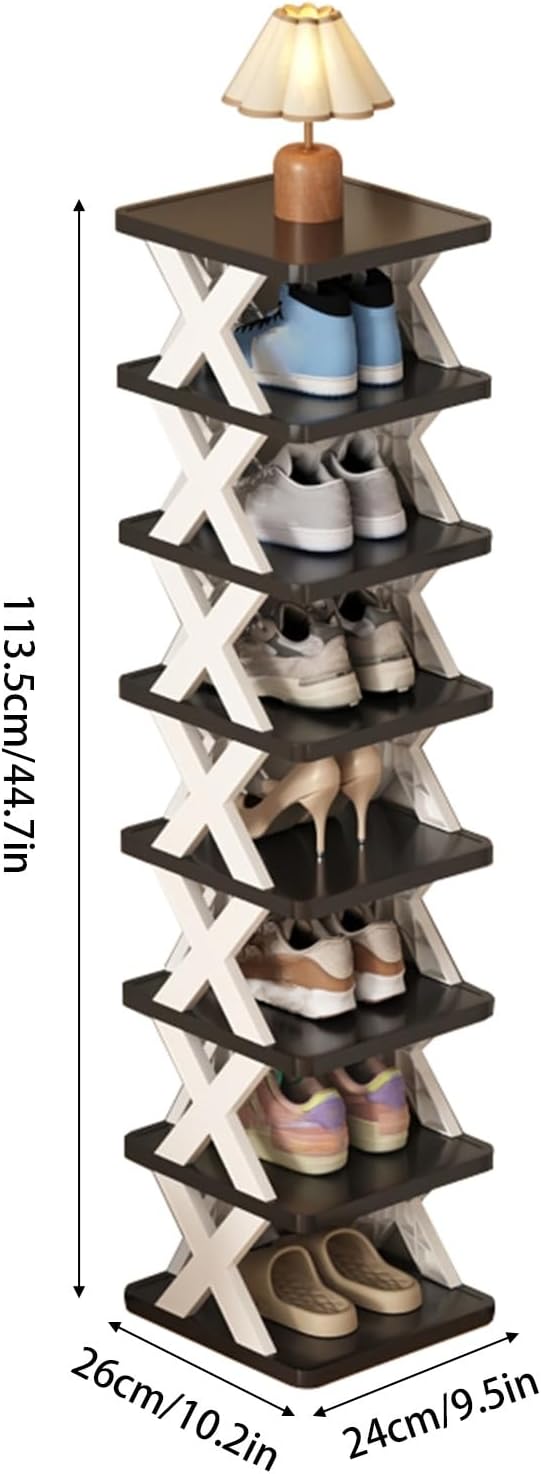 STEPMN 8 Tier Corner Shoe Rack Free Standing