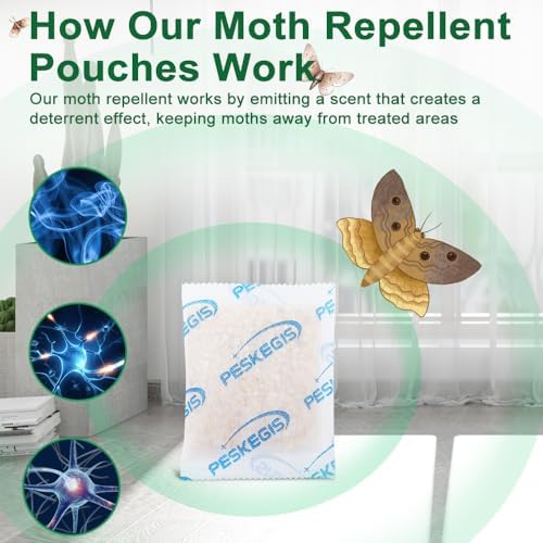 10 Pack Natural Moth Repellent Pouches