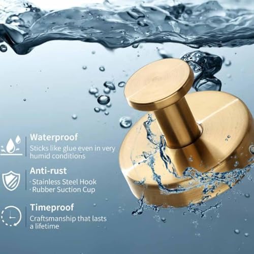 Emboadlie Suction Cup Hooks 4 pcs Silver