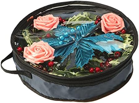 WIVAYE Christmas Wreath Storage Bag 16 Inch Clear Window