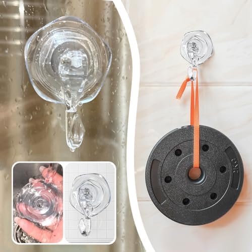 2PCS Suction Cup Hanger Heavy Duty 2kg Capacity Wreath Holder