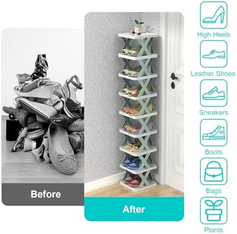 iMounTEK 9 Tier Free Standing Shoe Rack