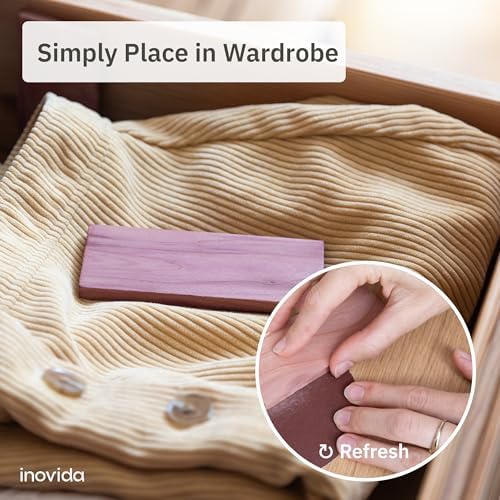 16 American Cedar Wood Blocks for Moth Protection and Fresh Scent