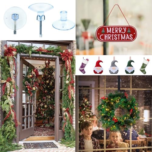 Clear PVC Suction Cups Hooks for Home Organization 6PCS