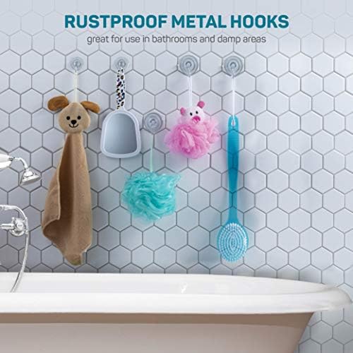 SEWANTA All-Purpose Suction Cup Hooks 10 Pack Combo Set