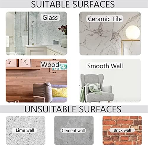 Clear Adhesive Hooks 4pcs Shower Wall Razor Holder
