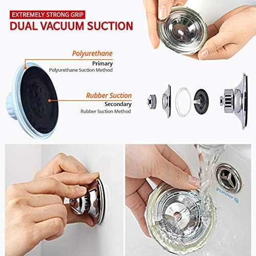 Bath Beyond Suction Cup Hooks 2Pack - Heavy Duty Vacuum Hooks for Kitchen and Bathroom