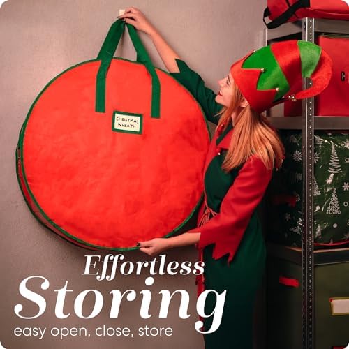 Handy Laundry Christmas Wreath Storage Bag 2-Pack