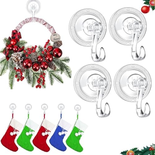 Big Size Suction Cup Hooks for Wreath Hanger