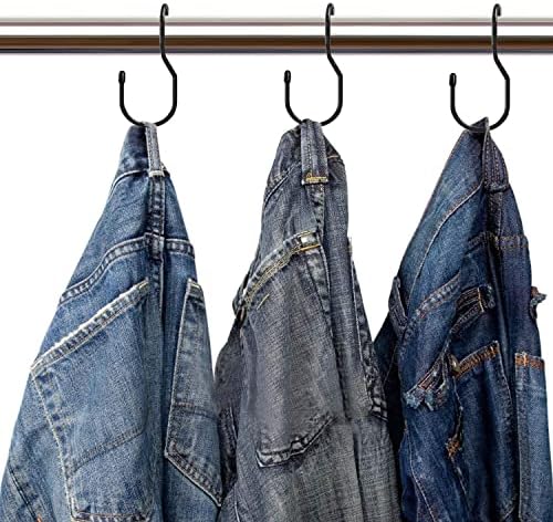 Dhylricher 5 Inch Purse Hanger for Closet 12 Pack Black