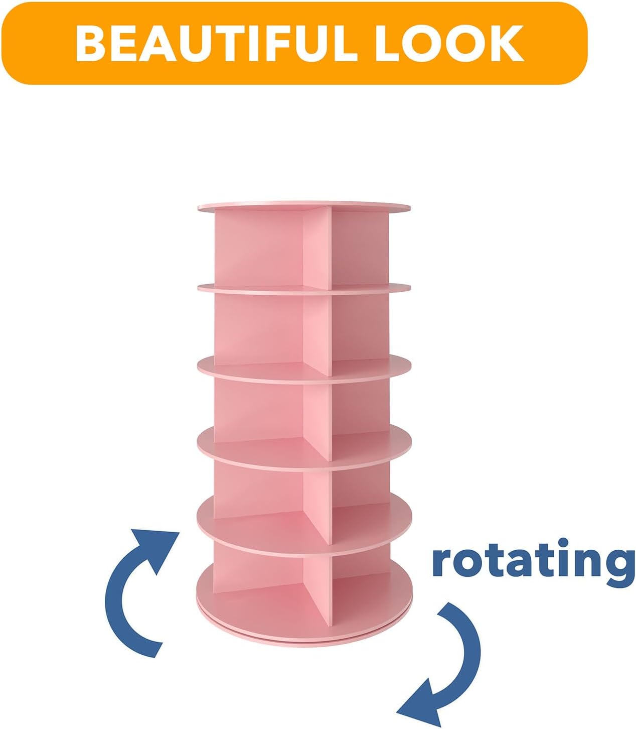 SpaceAid 5 Tier Rotating Shoe Rack Tower