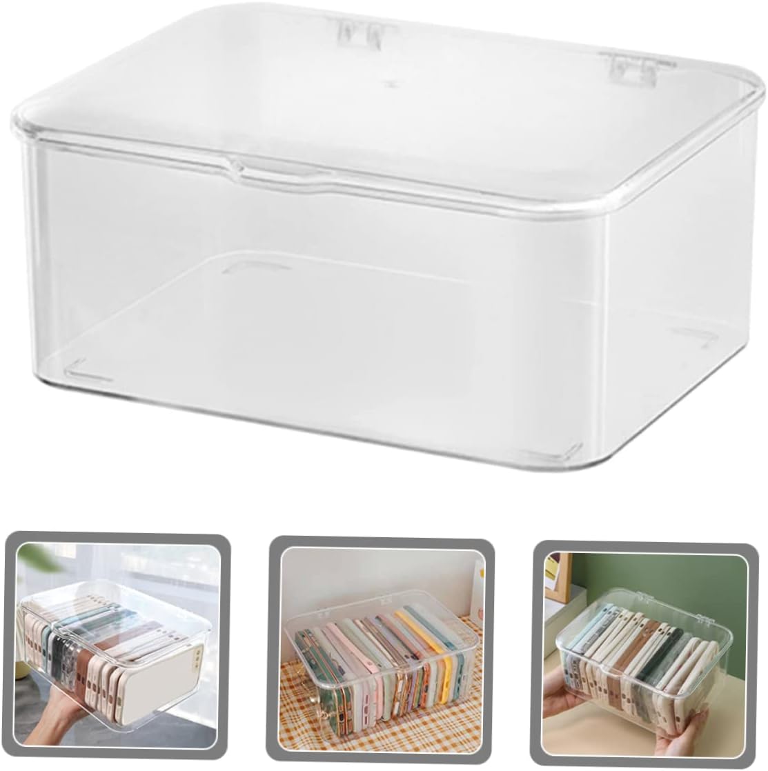 VICASKY Small Box Storage Organizer for Office and Home Use