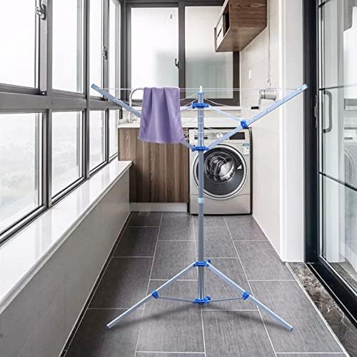 Rotary Clothes Drying Rack 60 Inch 3 Arms Metal