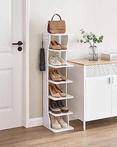VASAGLE 7-Tier Vertical Shoe Rack White
