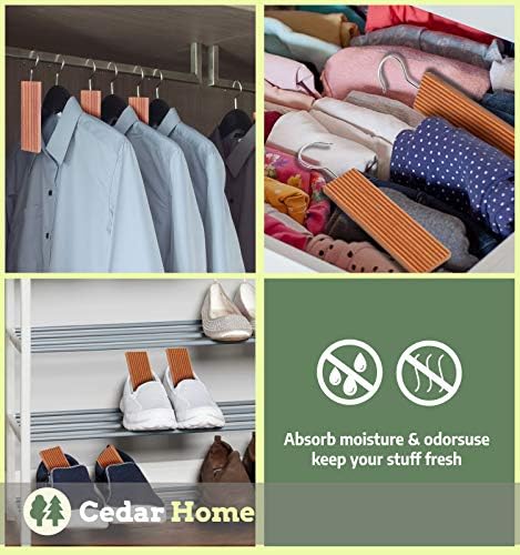 CEDAR HOME Cedar Blocks for Clothes Storage 22 Pieces