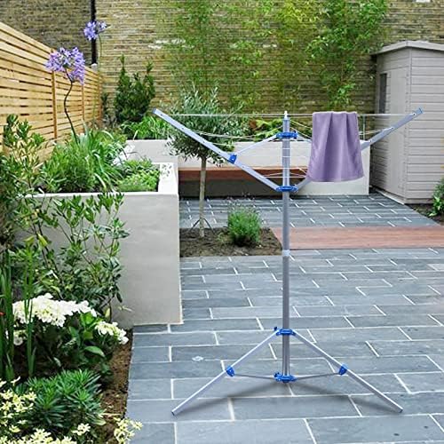Rotary Clothes Drying Rack 60 Inch 3 Arms Metal