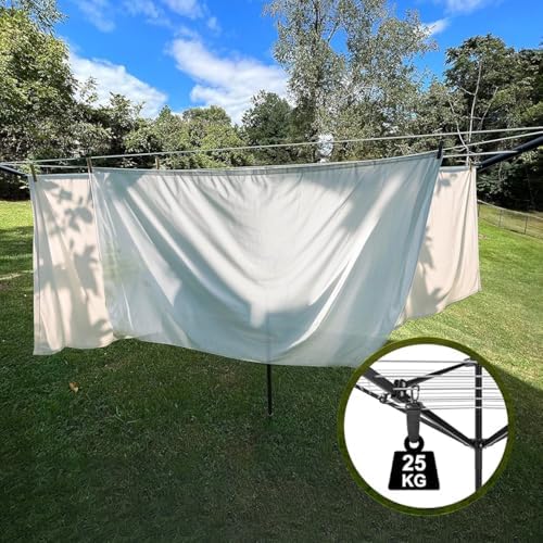 Heavy Duty Outdoor Umbrella Drying Rack with 12 Lines