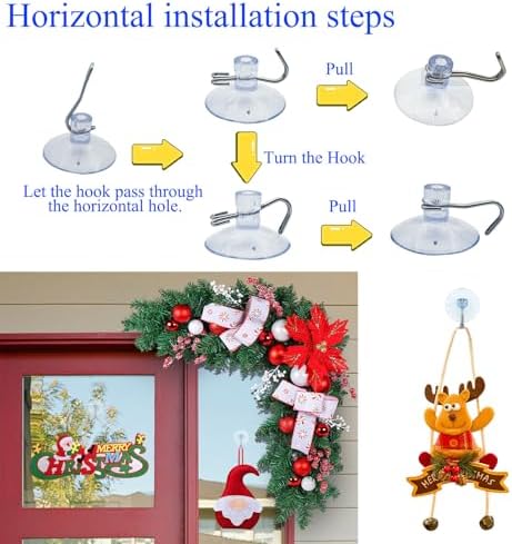 Clear PVC Suction Cups Hooks for Home Organization 6PCS