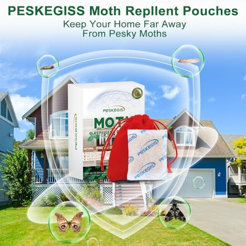 10 Pack Natural Moth Repellent Pouches