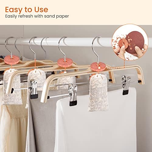 Homode Cedar Chips and 40 Pack Sachets for Storage