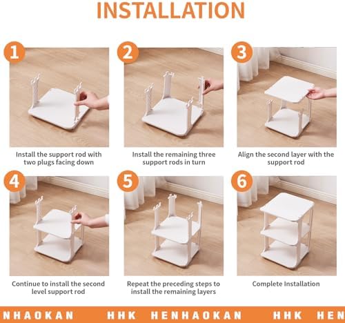 5 Tier Shoe Rack Organizer for Closet Storage Narrow Vertical Free Standing Beige