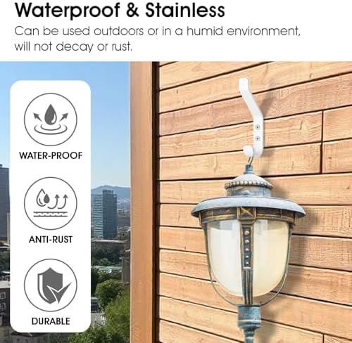GlazieVault Wall Coat Hooks 5 Pack Heavy Duty Rust Free