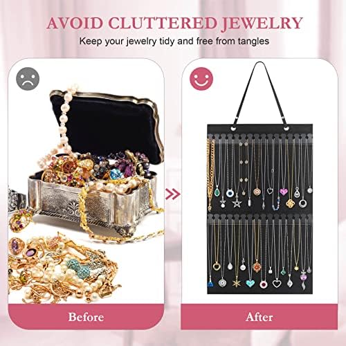 Caffox Jewelry Holder 32 Hook Storage for Necklaces Bracelets Ankles