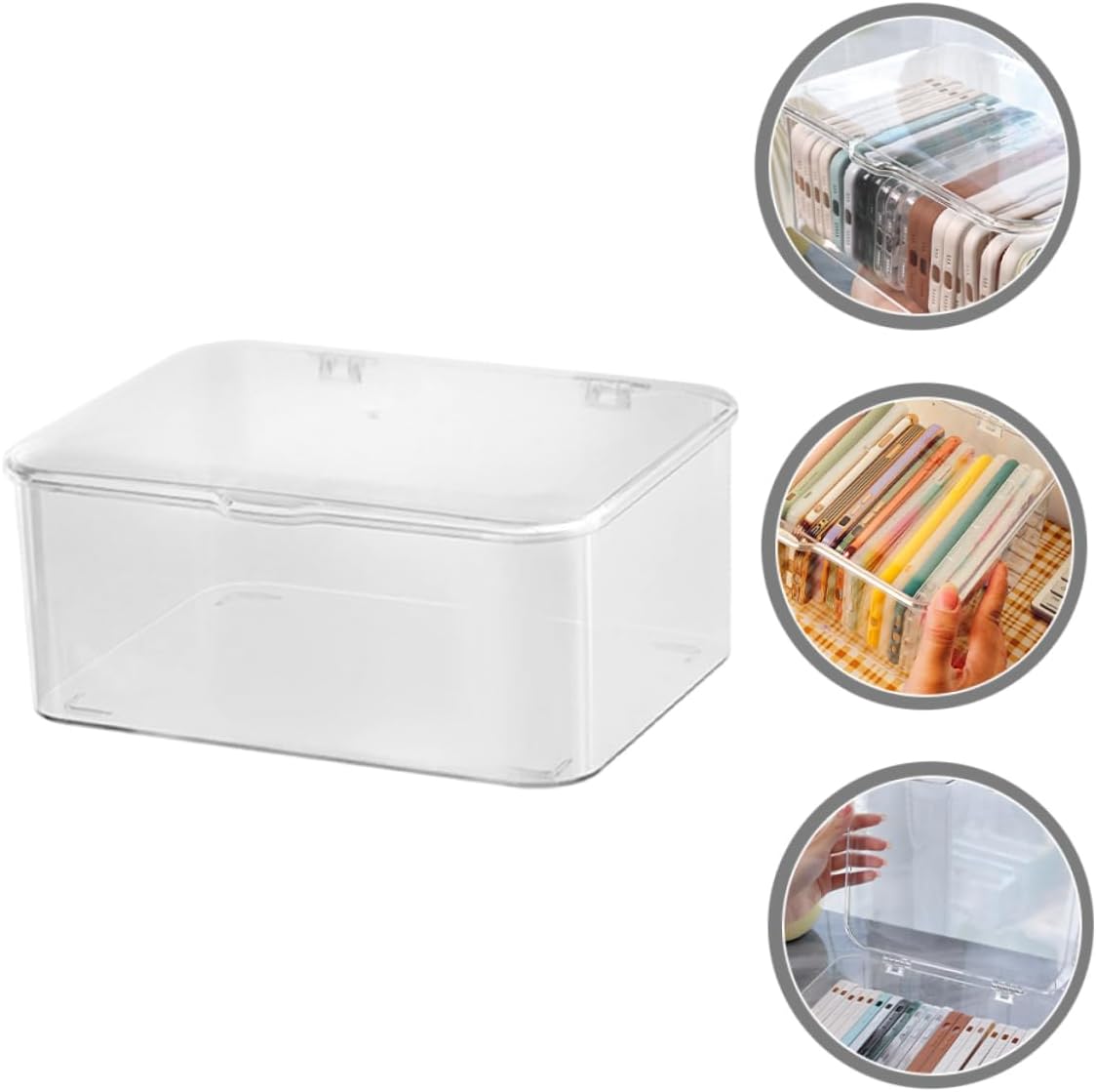 VICASKY Small Box Storage Organizer for Office and Home Use