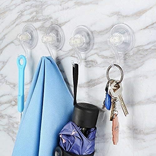 6 Pack Ultra Heavy Duty Suction Cup Hooks