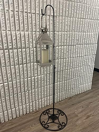 Adjustable Black Iron Shepherds Hook 34-55 Inches
