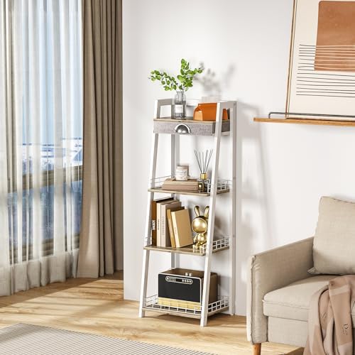 Keomaisyto 4-Tier Ladder Shelf White