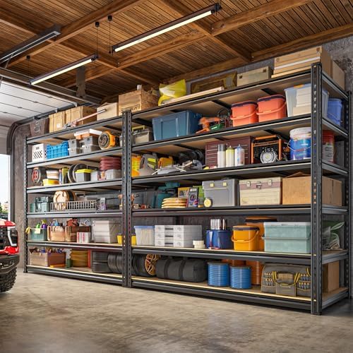 Heavy Duty Adjustable Metal Shelf Unit 838 H 598 W 3000LBS Storage Shelves