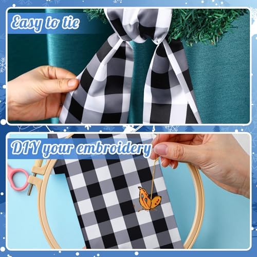 VitalCozy Wreath Sash for Front Door Satin Sash Holiday Decor